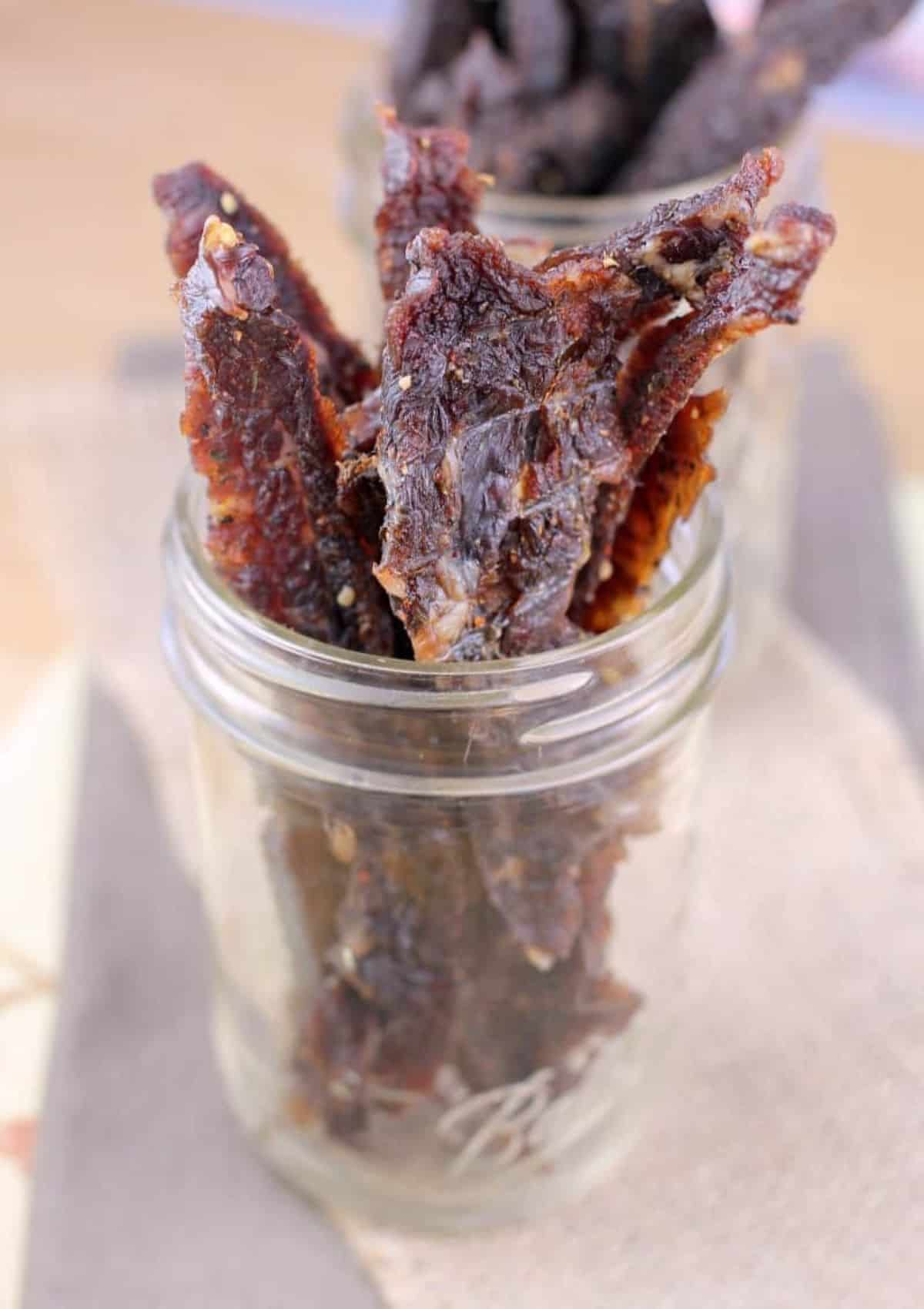 Beef Jerky In a jar.