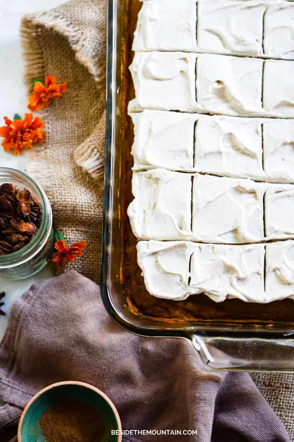 Easy Pumpkin Snack Cake Recipe Beside the Mountain