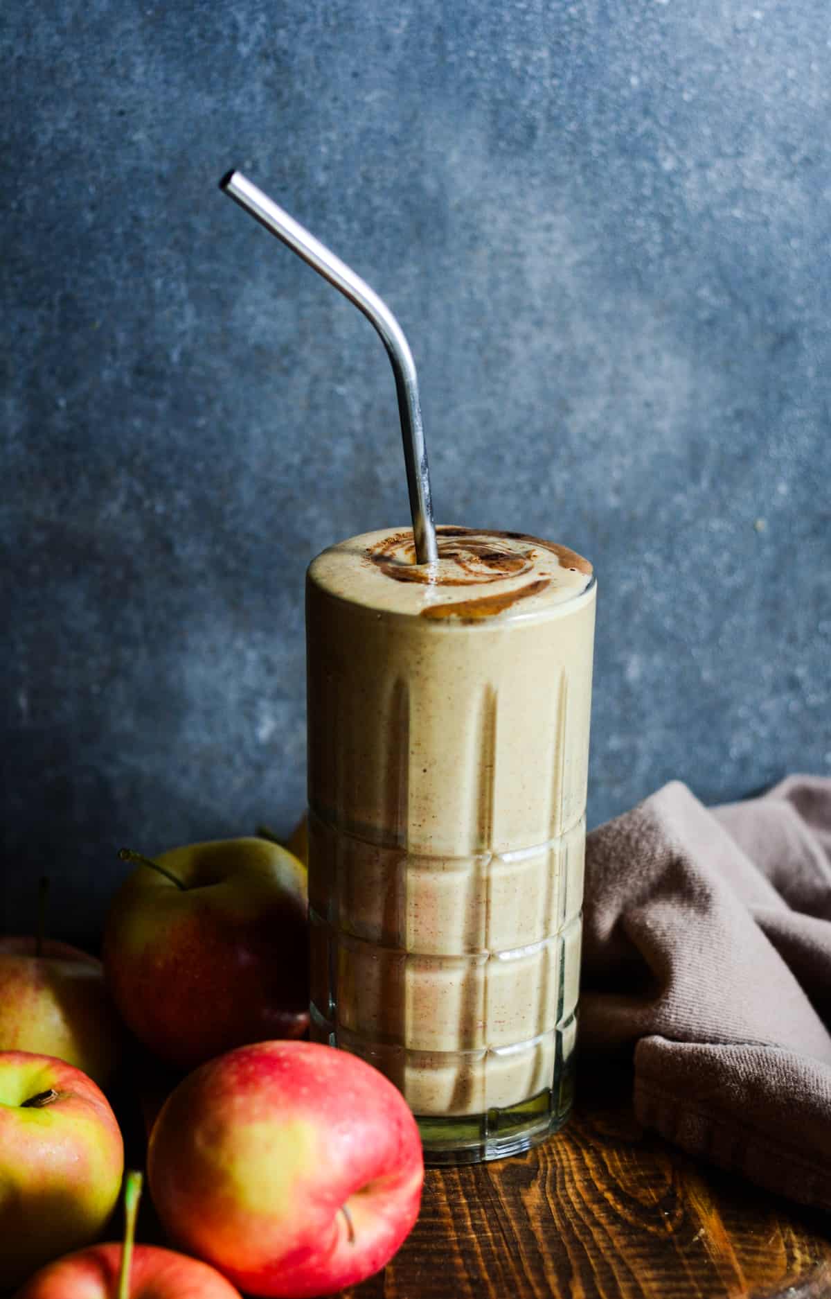 Healthy protein apple smoothie