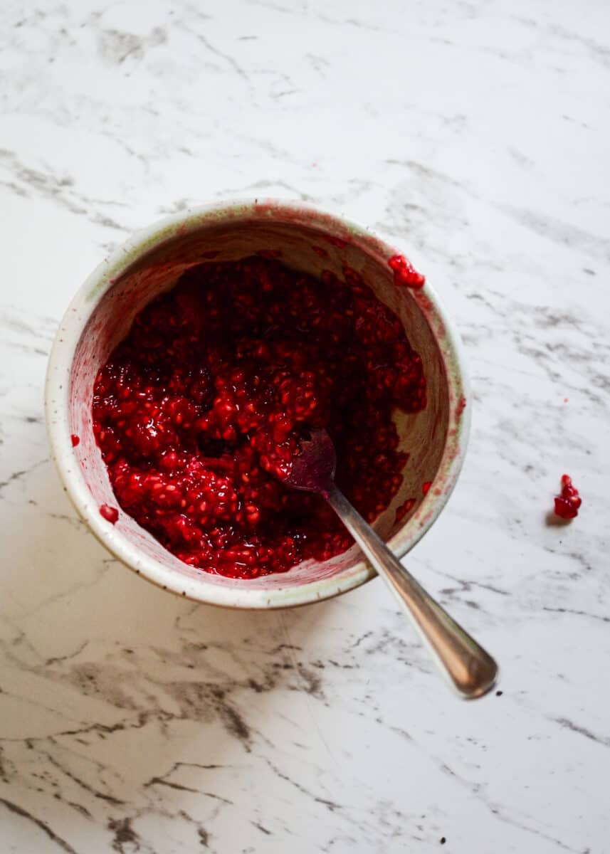 Mashed Raspberries Raspberry Bites - Beside the Mountain