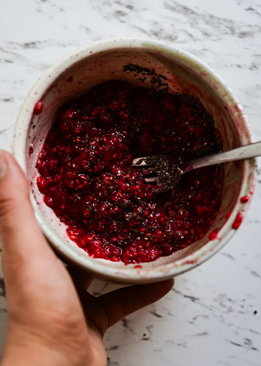 Mashed Raspberries Raspberry Bites - Beside the Mountain